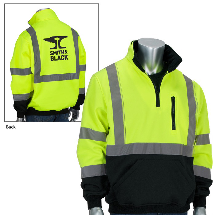 Quarter-Zip Pullover Black Bottom Sweatshirt 1 Quarter-Zip Pullover Black Bottom Sweatshirt 1