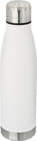 Urban Peak 17 oz Flux Trail Water Bottle - White/Silver/Black Blank Front View Urban Peak 17 oz Flux Trail Water Bottle - White/Silver/Black Blank Front View