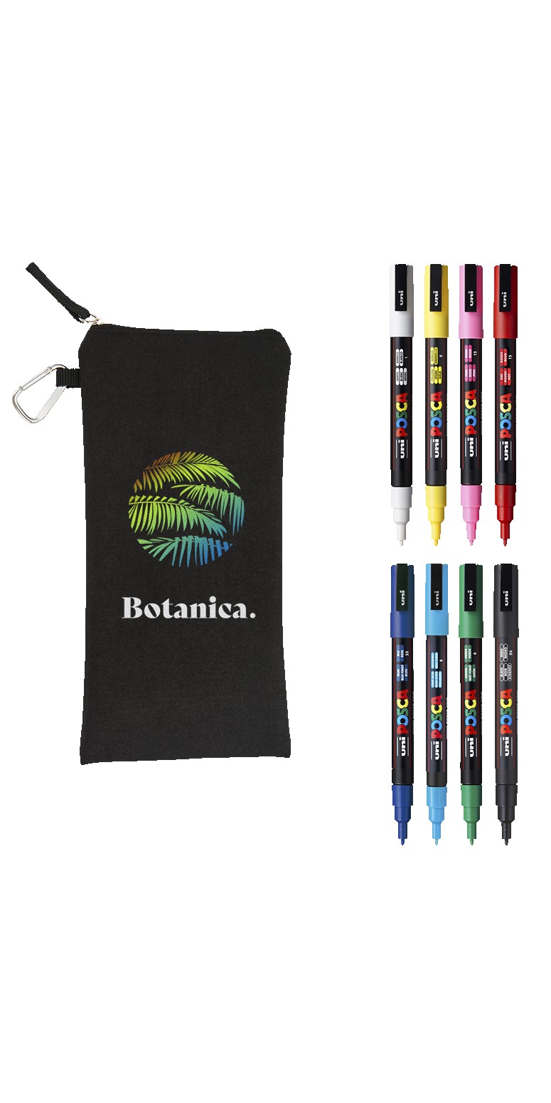 POSCA 8 Piece Basic Marker Set with Bag - Fine 1 POSCA 8 Piece Basic Marker Set with Bag - Fine 1