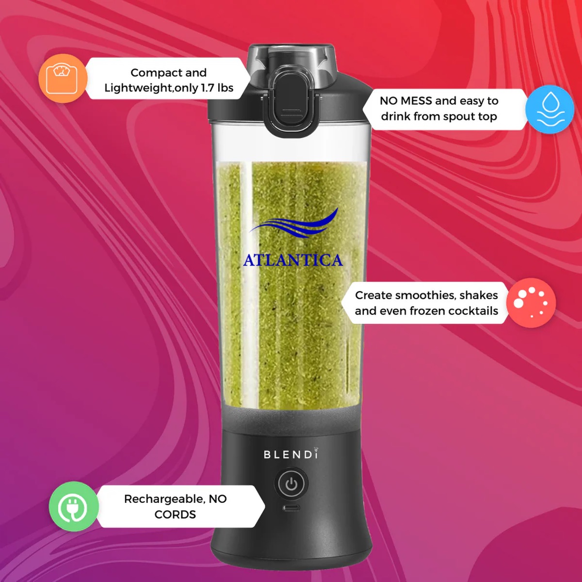 BLENDi X Portable Blender 24oz 1