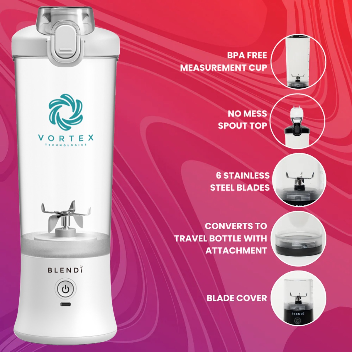 BLENDi X Portable Blender 24oz 1