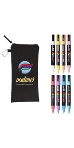 POSCA 8 Piece Soft Marker Set with Bag - Medium 1 POSCA 8 Piece Soft Marker Set with Bag - Medium 1
