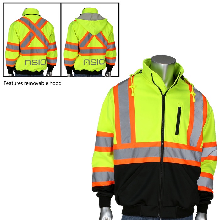 Two-Tone X-Back Full Zip Grid Fleece Sweatshirt 1 Two-Tone X-Back Full Zip Grid Fleece Sweatshirt 1