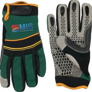 Sythetic Leather Palm Mechanic Glove - Green 1 Sythetic Leather Palm Mechanic Glove - Green 1