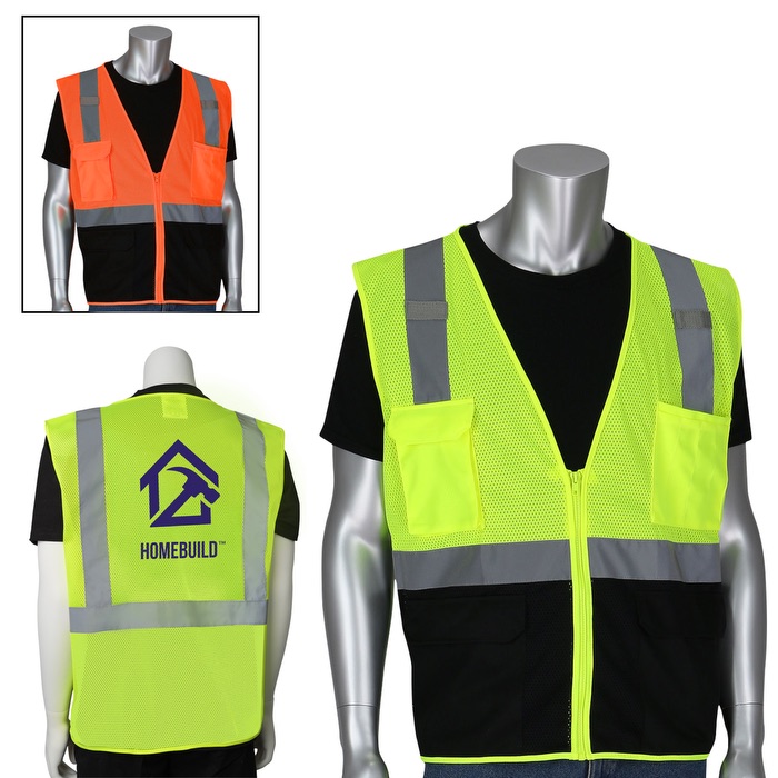 Five Pocket Black Bottom Front Value Mesh Vest 1