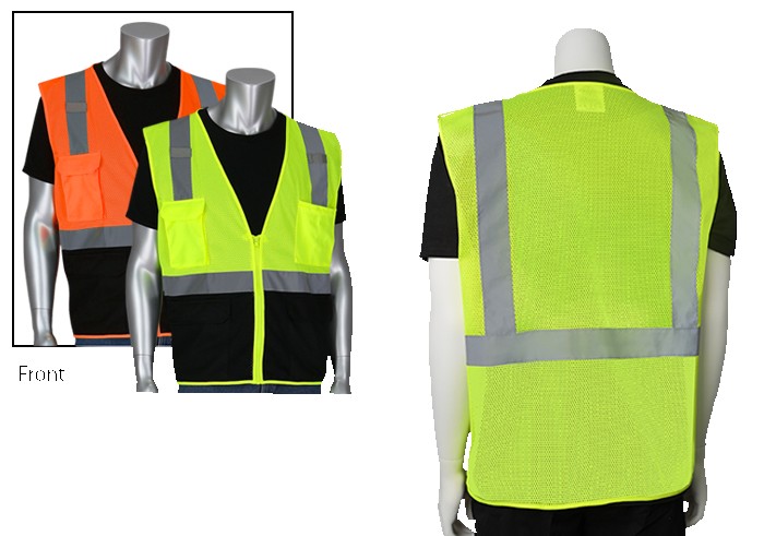 Five Pocket Black Bottom Front Value Mesh Vest 1