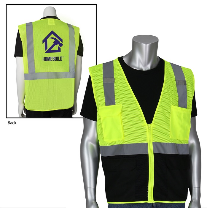 Five Pocket Black Bottom Front Value Mesh Vest 1