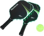 Reebok 2-Player LED Pickleball Set - BLACK Reebok 2-Player LED Pickleball Set - BLACK