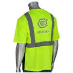 Class 2 Short Sleeve 50+ UPF T-Shirt - Yellow/Black/Silver Logo Back View Class 2 Short Sleeve 50+ UPF T-Shirt - Yellow/Black/Silver Logo Back View