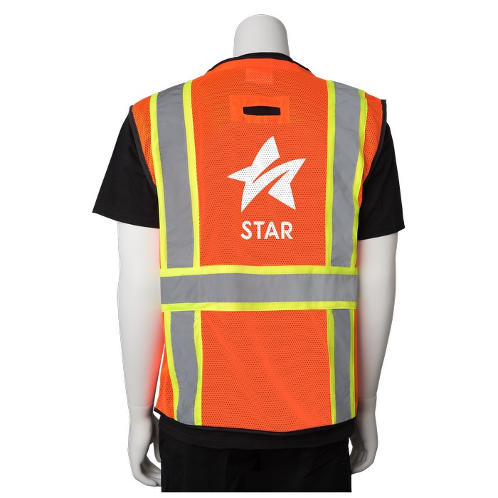 Two-Tone 11 Pocket Tech-Ready Mesh Surveyors Vest 1