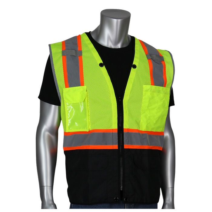 Two-Tone 11 Pocket Tech-Ready Mesh Surveyors Vest 1