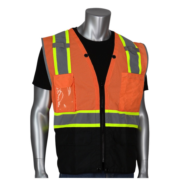 Two-Tone 11 Pocket Tech-Ready Mesh Surveyors Vest 1