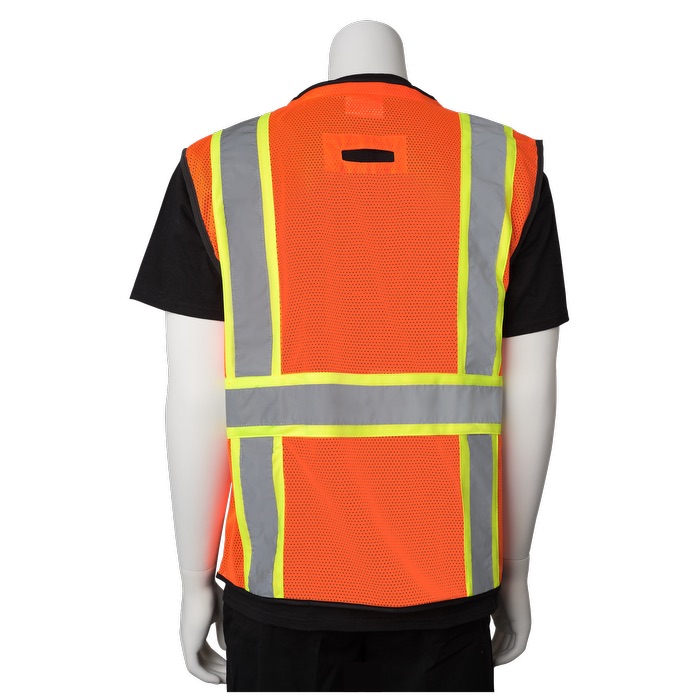 Two-Tone 11 Pocket Tech-Ready Mesh Surveyors Vest 1