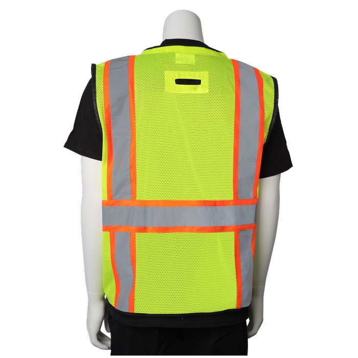 Two-Tone 11 Pocket Tech-Ready Mesh Surveyors Vest 1