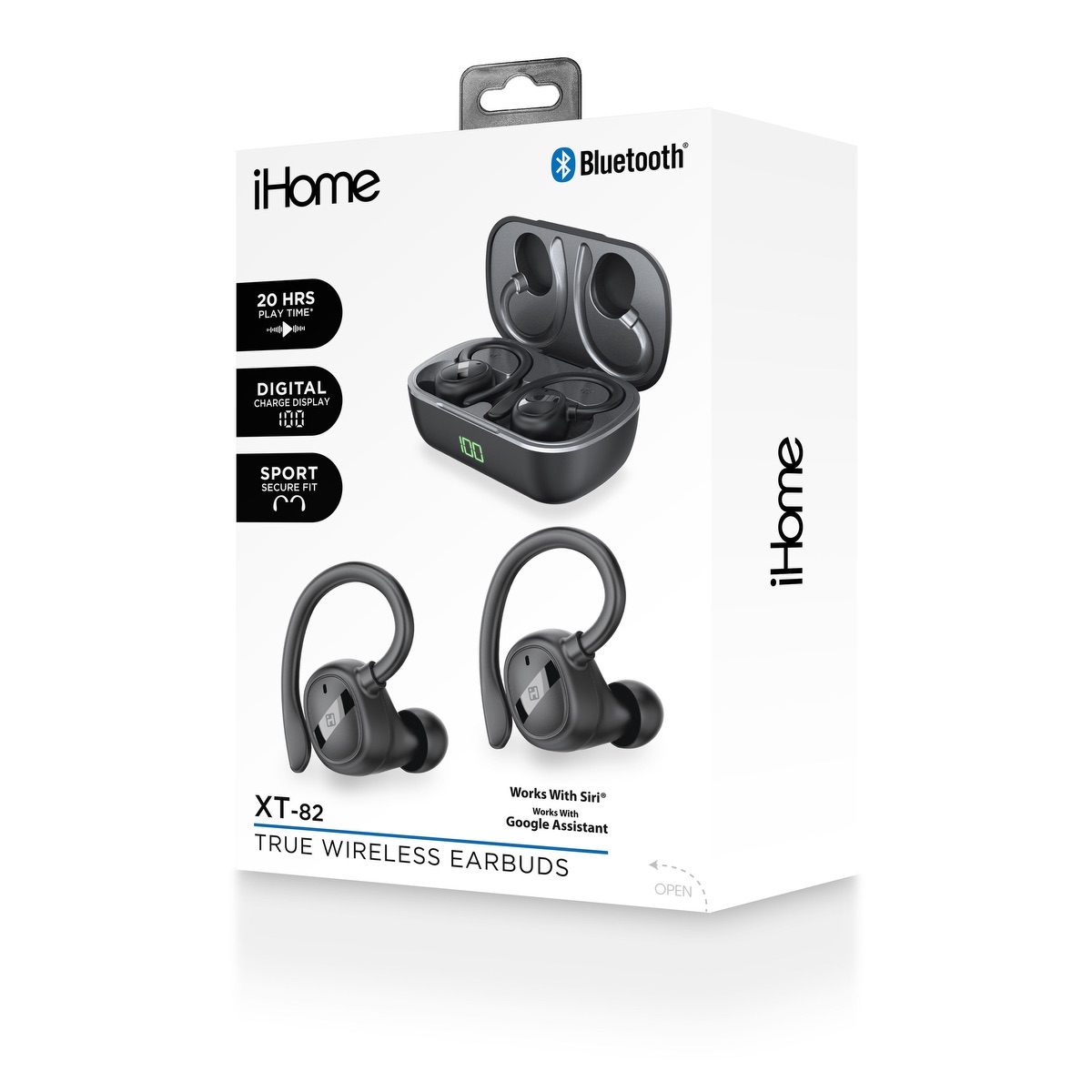 iHome XT-82 True Wireless Earbuds & Charger Case 1