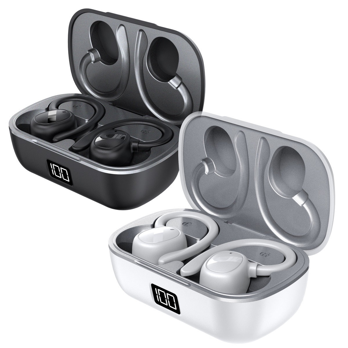 iHome XT-82 True Wireless Earbuds & Charger Case 1