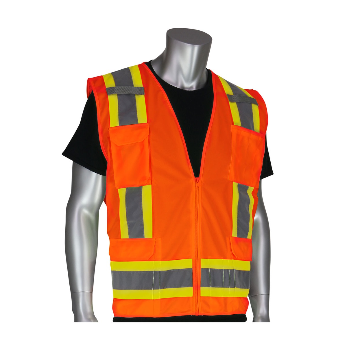 Two Tone 6 Pocket Surveyors Vest 1