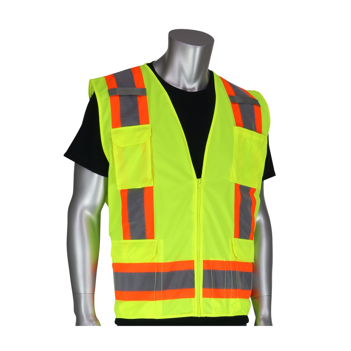 Two Tone 6 Pocket Surveyors Vest 1