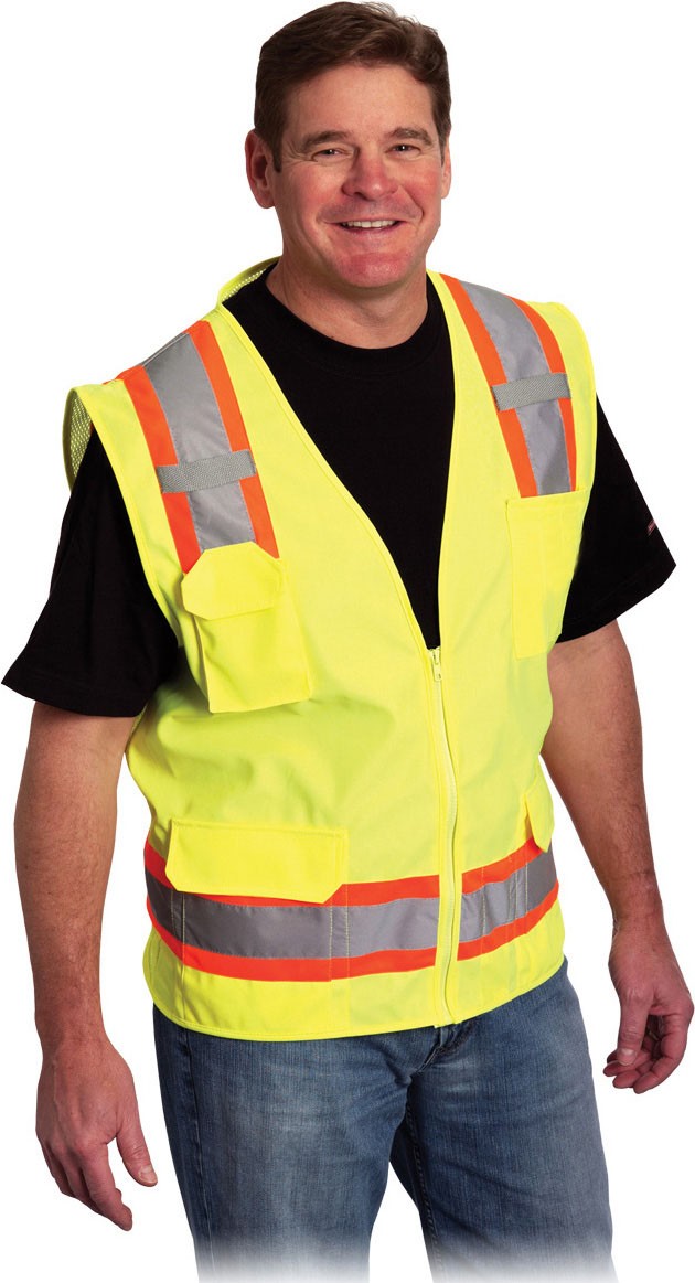 Two Tone 6 Pocket Surveyors Vest 1
