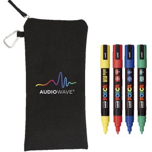 POSCA 4 Piece Standard Marker Set with Bag 1 POSCA 4 Piece Standard Marker Set with Bag 1