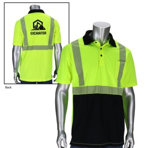 Class 2 Polo Shirt with Black Bottom Front 1 Class 2 Polo Shirt with Black Bottom Front 1