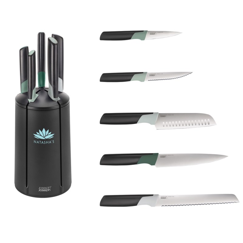 Joseph Joseph® Elevate™ Green Knives Carousel Set 1 Joseph Joseph® Elevate™ Green Knives Carousel Set 1