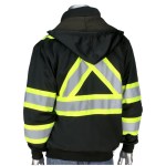 Two-Tone X-Back Full Zip Fleece Black Sweatshirt 2 Two-Tone X-Back Full Zip Fleece Black Sweatshirt 2