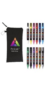 POSCA 12 Piece Basic Marker Set with Bag 1 POSCA 12 Piece Basic Marker Set with Bag 1