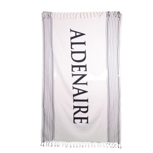 Ivory Shore Open Striped Peshtemal Towel 1 Ivory Shore Open Striped Peshtemal Towel 1