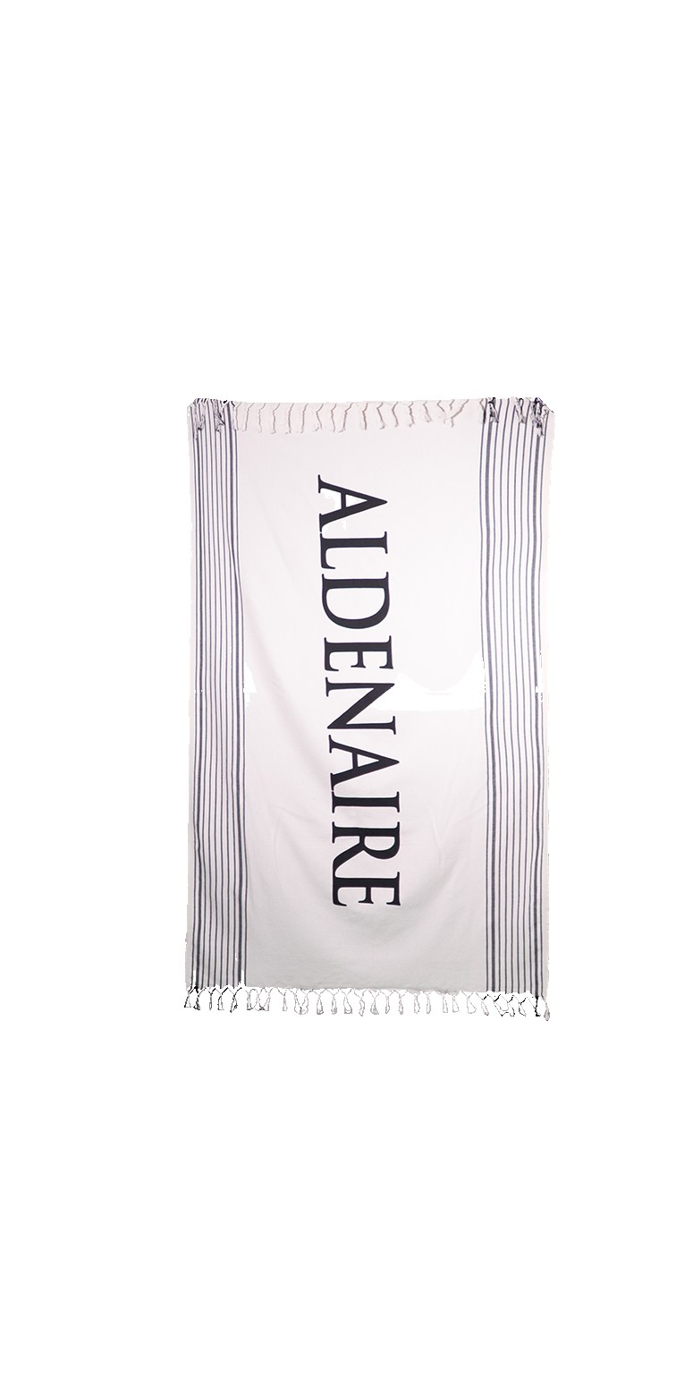 Ivory Shore Open Striped Peshtemal Towel 1 Ivory Shore Open Striped Peshtemal Towel 1