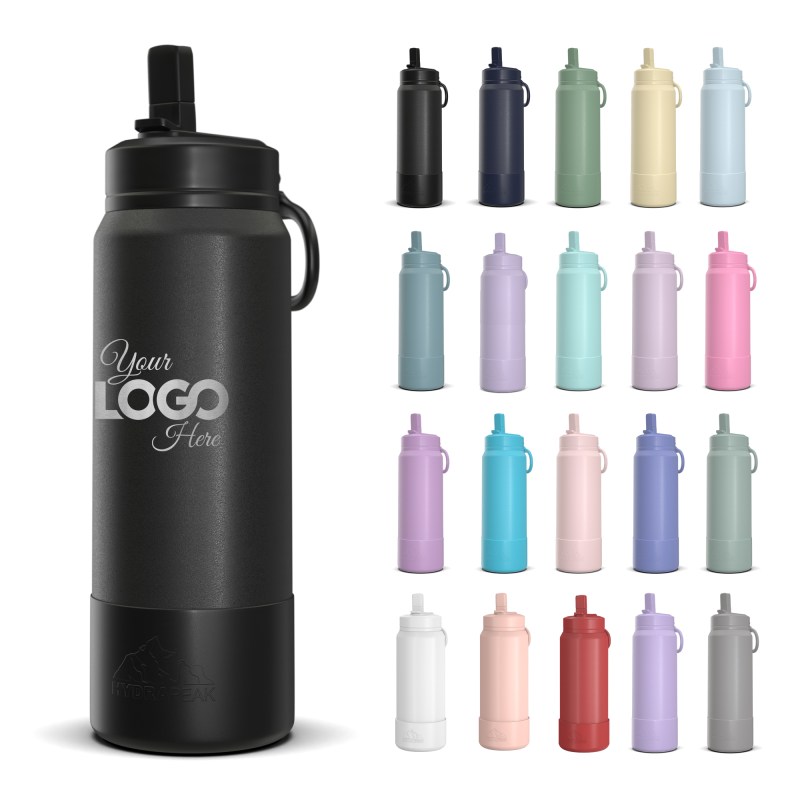 HYDRAPEAK 26oz Sport Boot Water Bottle with Straw Lid 1 HYDRAPEAK 26oz Sport Boot Water Bottle with Straw Lid 1