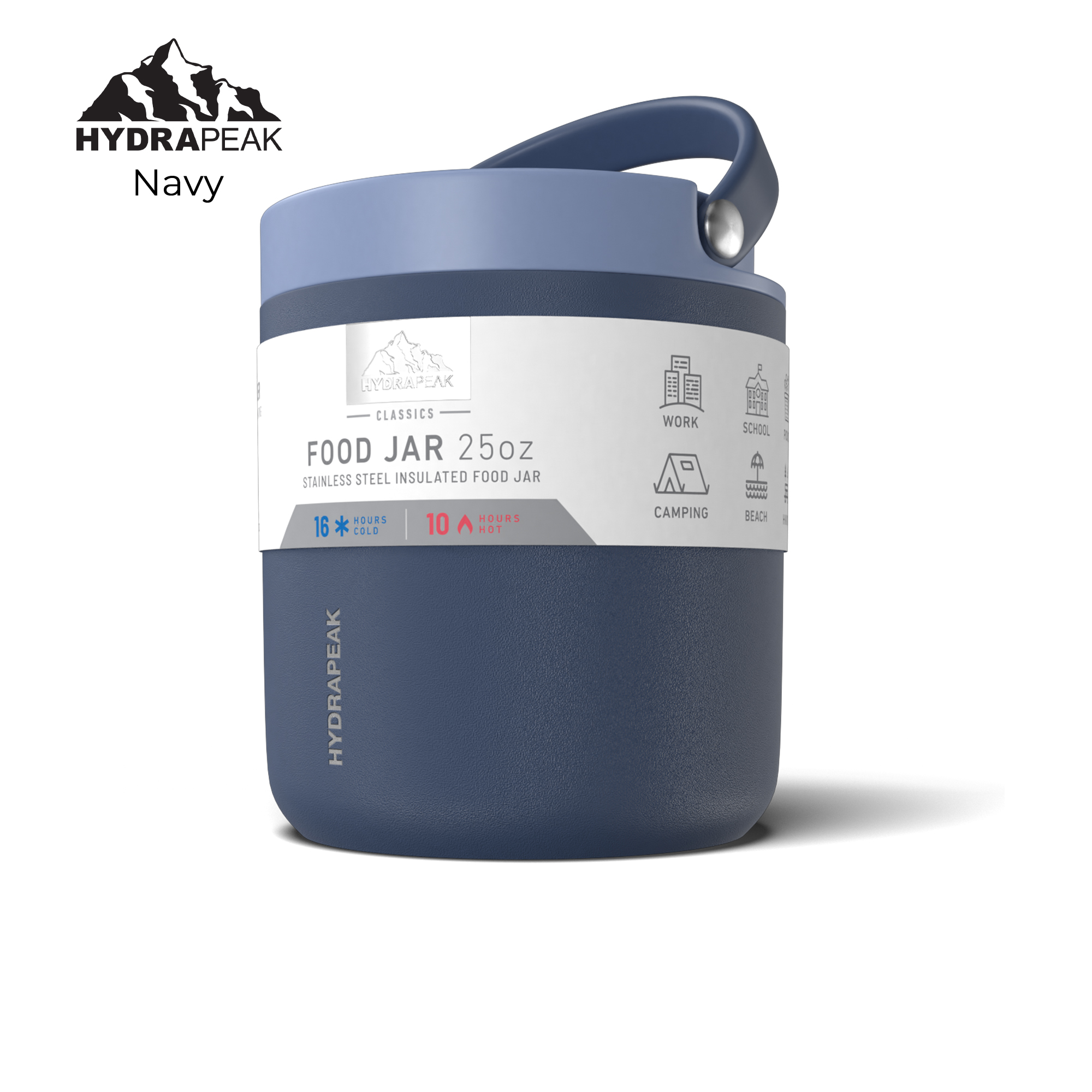 HYDRAPEAK 25oz Insulated Stainless Steel Food Jar with Lid 1