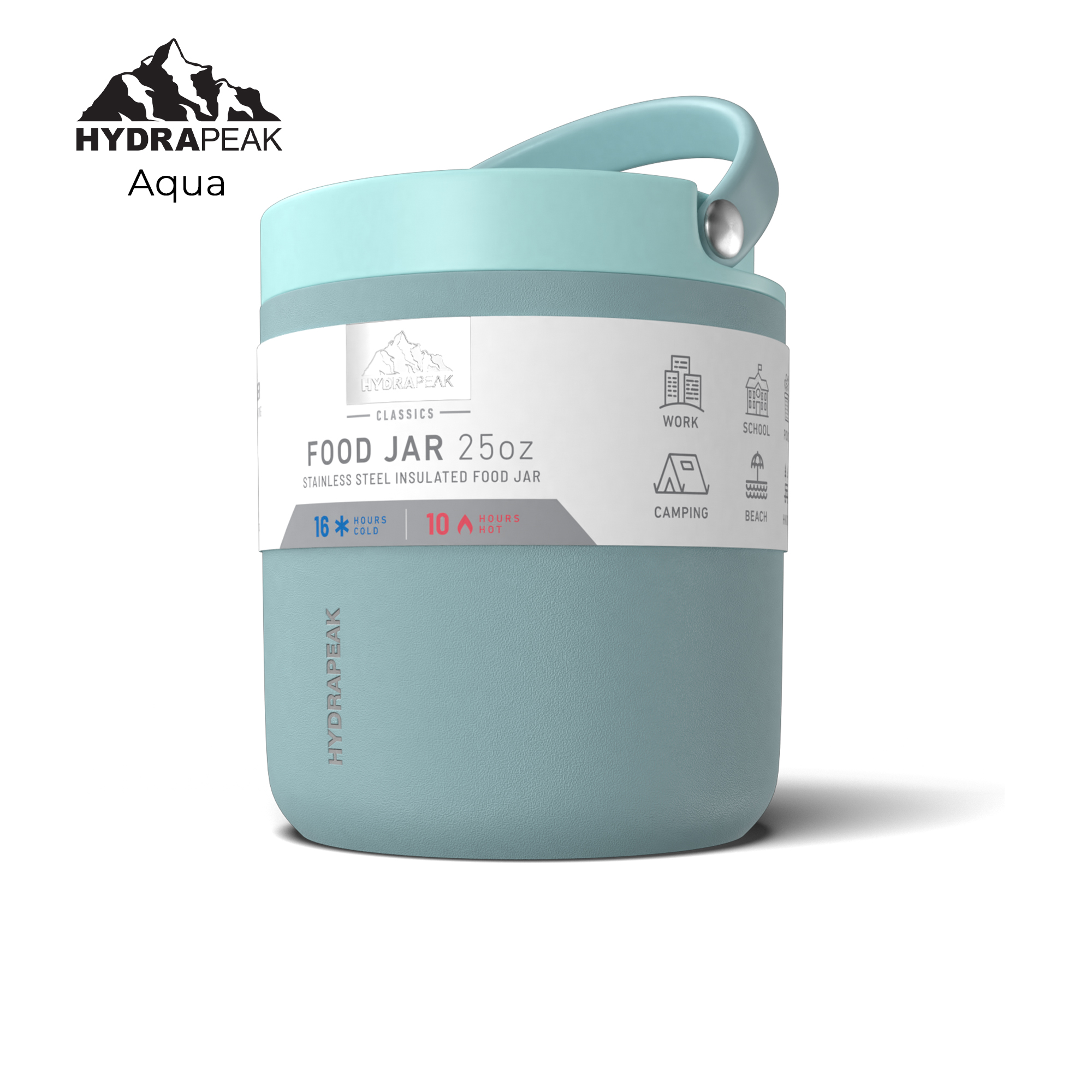 HYDRAPEAK 25oz Insulated Stainless Steel Food Jar with Lid 1