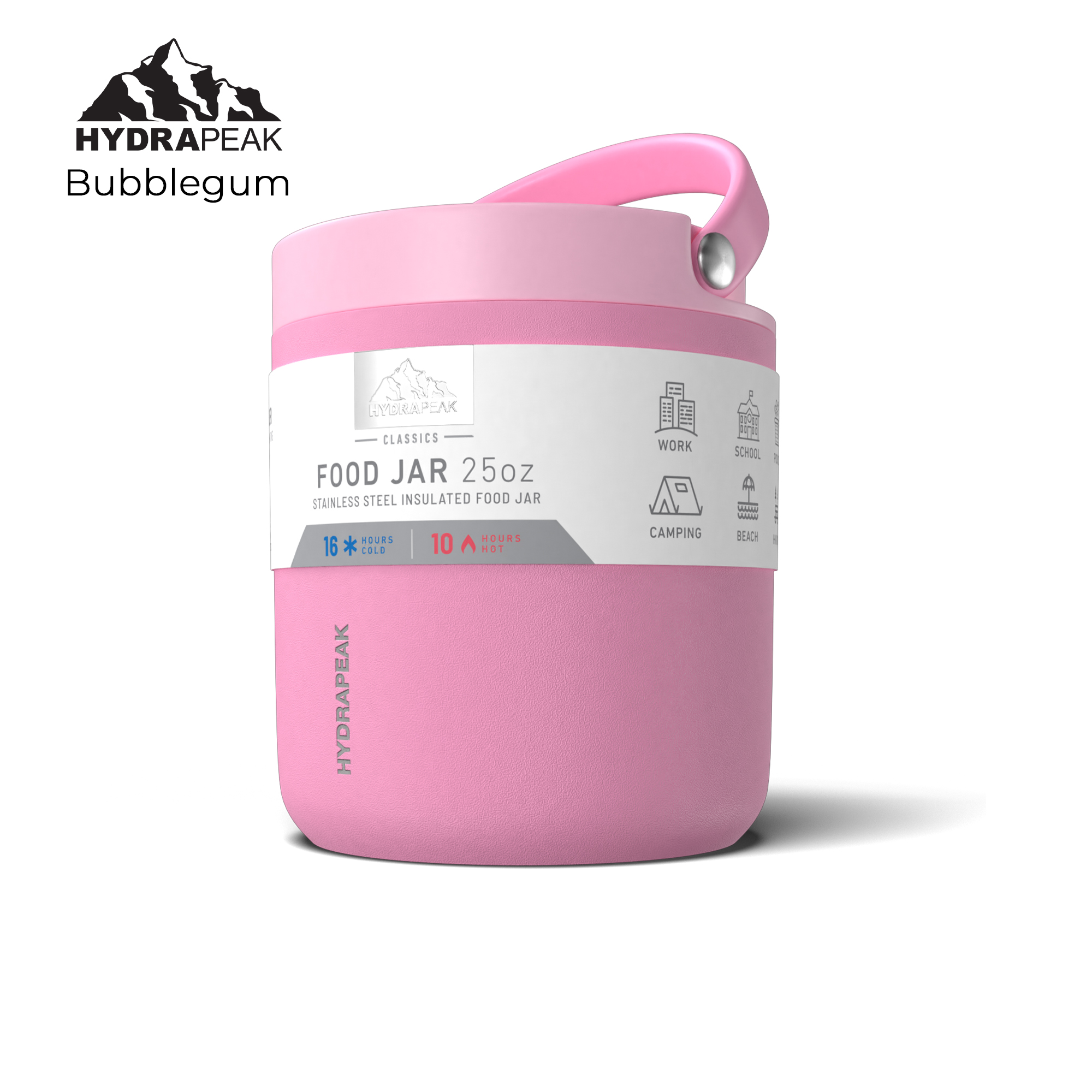 HYDRAPEAK 25oz Insulated Stainless Steel Food Jar with Lid 1