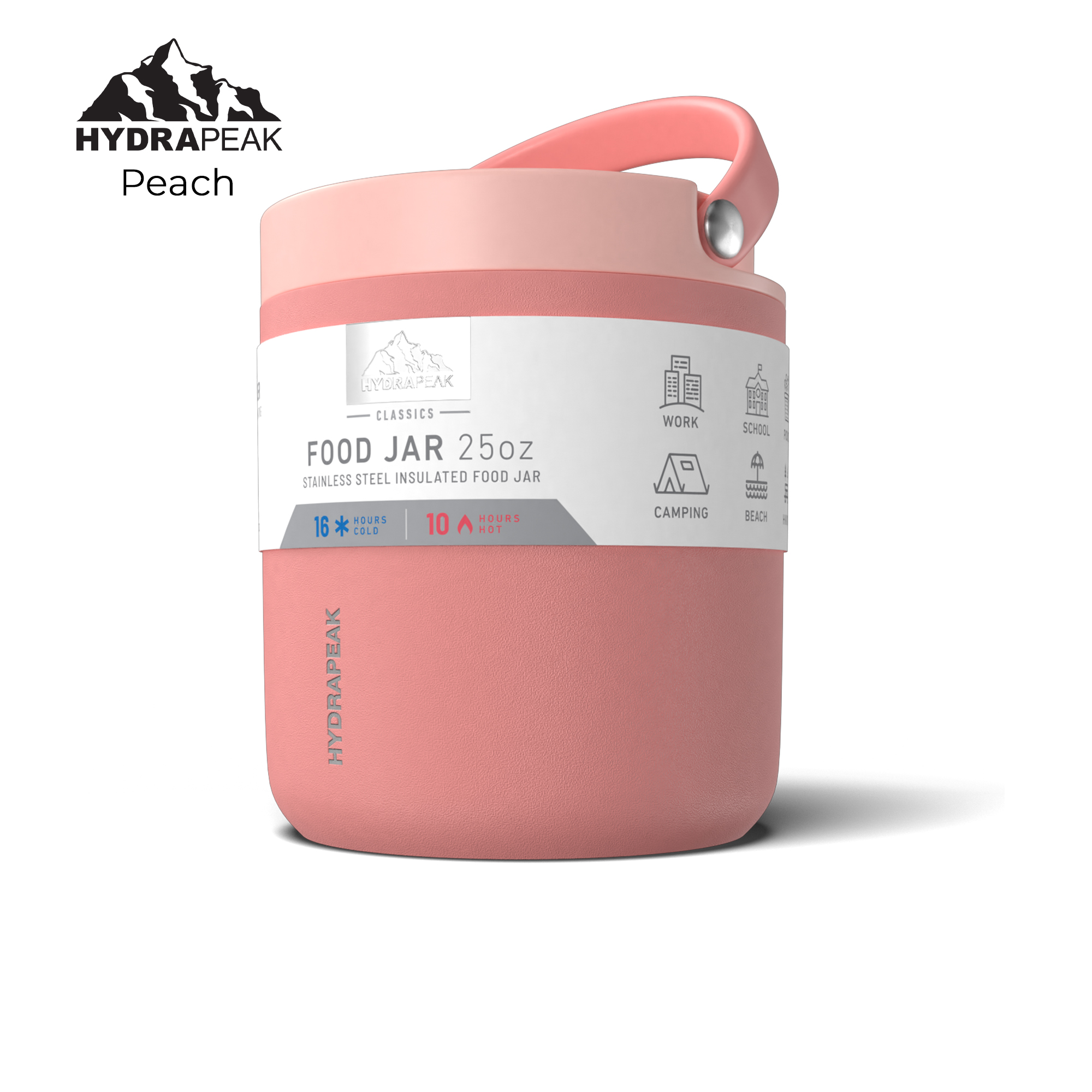 HYDRAPEAK 25oz Insulated Stainless Steel Food Jar with Lid 1
