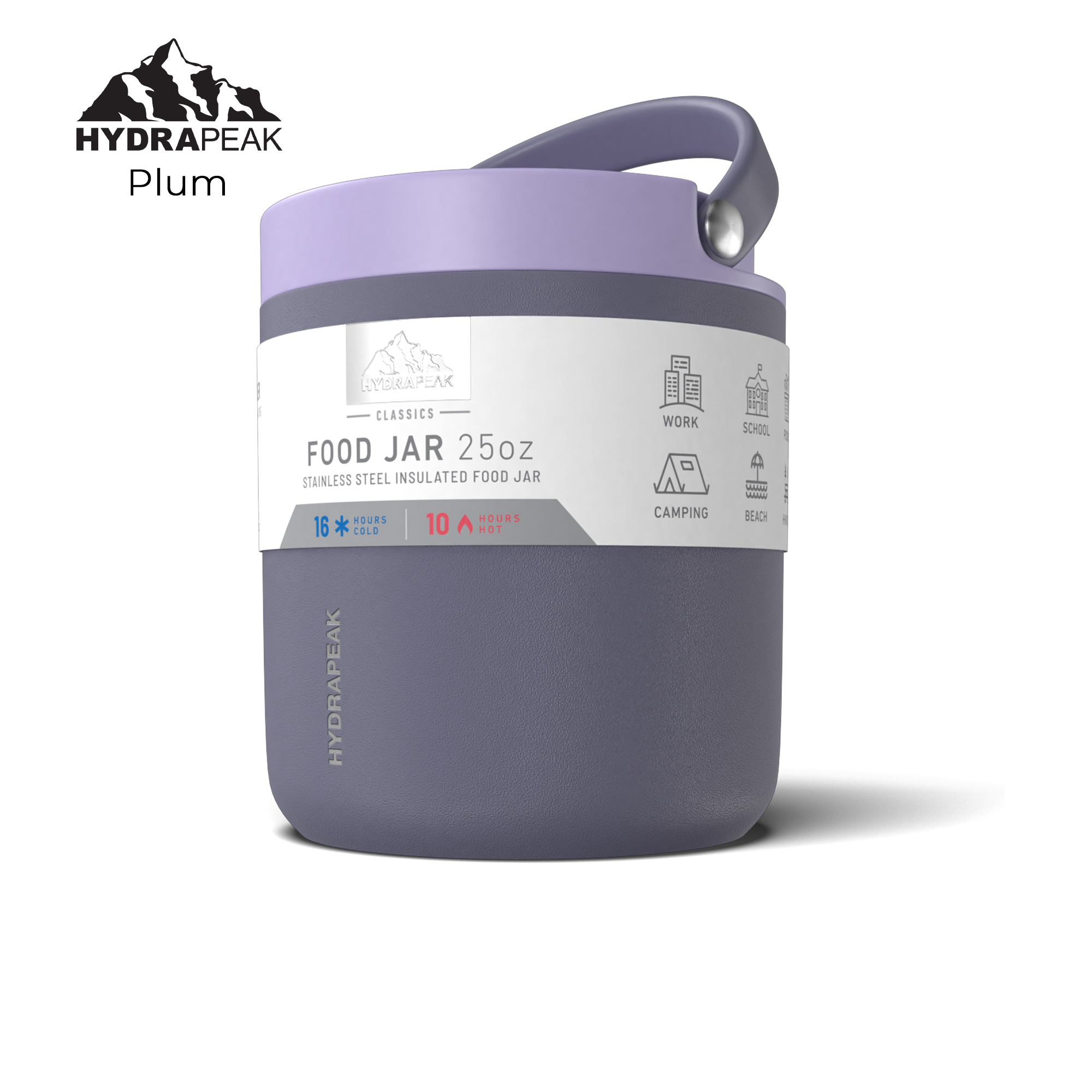 HYDRAPEAK 25oz Insulated Stainless Steel Food Jar with Lid 1