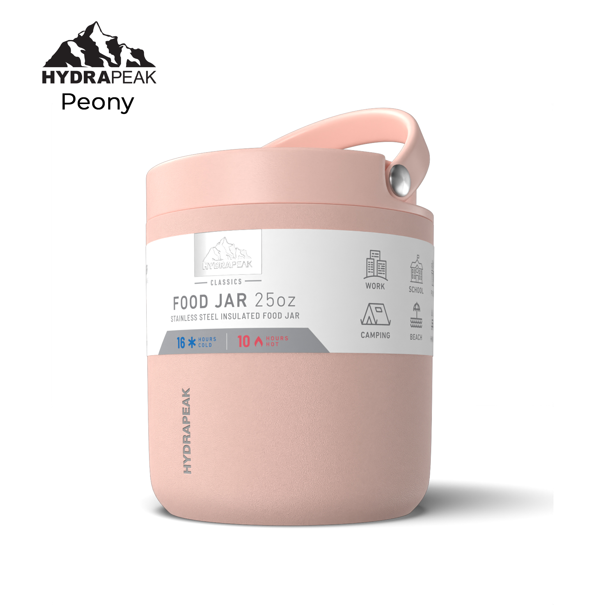 HYDRAPEAK 25oz Insulated Stainless Steel Food Jar with Lid 1