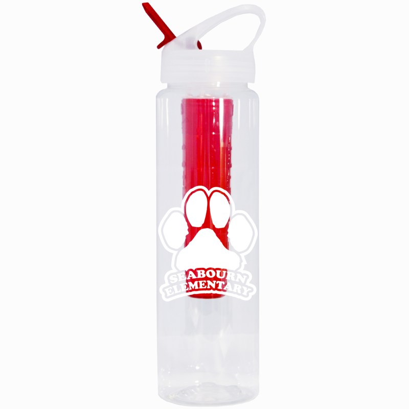 32 oz. Chillin Bottle With Color-Coordinated Infuser and Straw 1 32 oz. Chillin Bottle With Color-Coordinated Infuser and Straw 1
