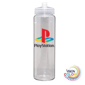 32 Oz. Clear Sport Bottle with Push-pull Lid Full Color Imprint 1 32 Oz. Clear Sport Bottle with Push-pull Lid Full Color Imprint 1