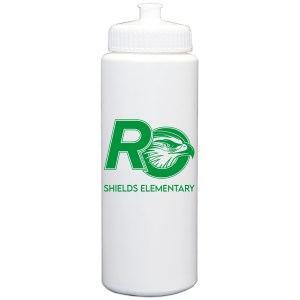 32 Oz. White Sport Bottle with Push-pull Lid 1 32 Oz. White Sport Bottle with Push-pull Lid 1