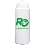 32 Oz. White Sport Bottle with Push-pull Lid 1 32 Oz. White Sport Bottle with Push-pull Lid 1