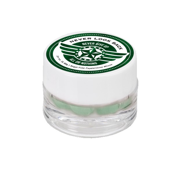 1" x 1 1/2" Single Jar Cap with Mints 1