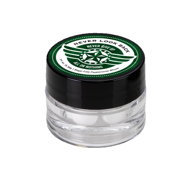 1" x 1 1/2" Single Jar Cap with Mints 1