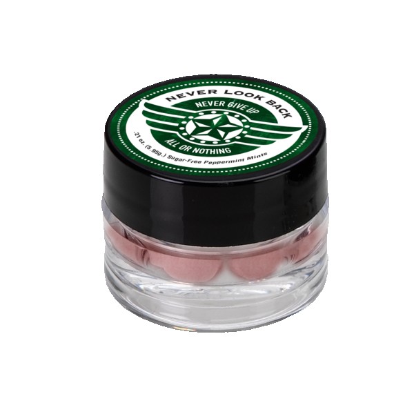 1" x 1 1/2" Single Jar Cap with Mints 1