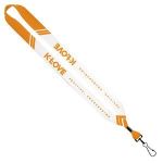 3/4" Dye-Sublimated Lanyard with Metal Crimp and Metal Swivel Snap Hook 1 3/4" Dye-Sublimated Lanyard with Metal Crimp and Metal Swivel Snap Hook 1