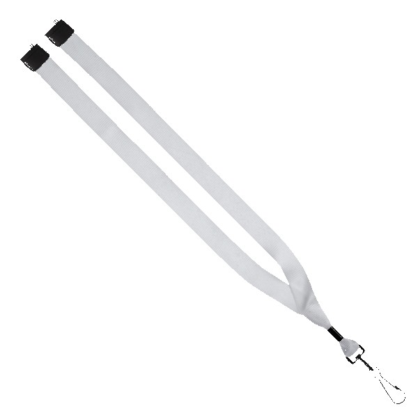 3/4" Dye-Sublimated Lanyard with Metal Crimp and Metal Swivel Snap Hook 1