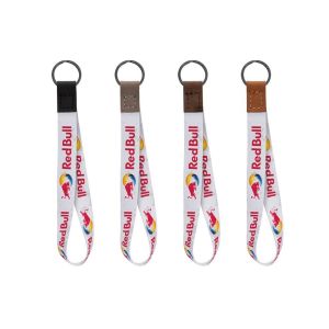 Dye Sublimated Keychain with Leather Accent 1 Dye Sublimated Keychain with Leather Accent 1