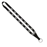 1/2" Polyester Lanyard with Sewn Metal Split-Ring 1 1/2" Polyester Lanyard with Sewn Metal Split-Ring 1