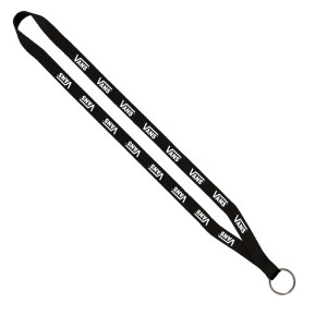 1/2" Polyester Lanyard With Sewn Metal Split-Ring 1 1/2" Polyester Lanyard With Sewn Metal Split-Ring 1
