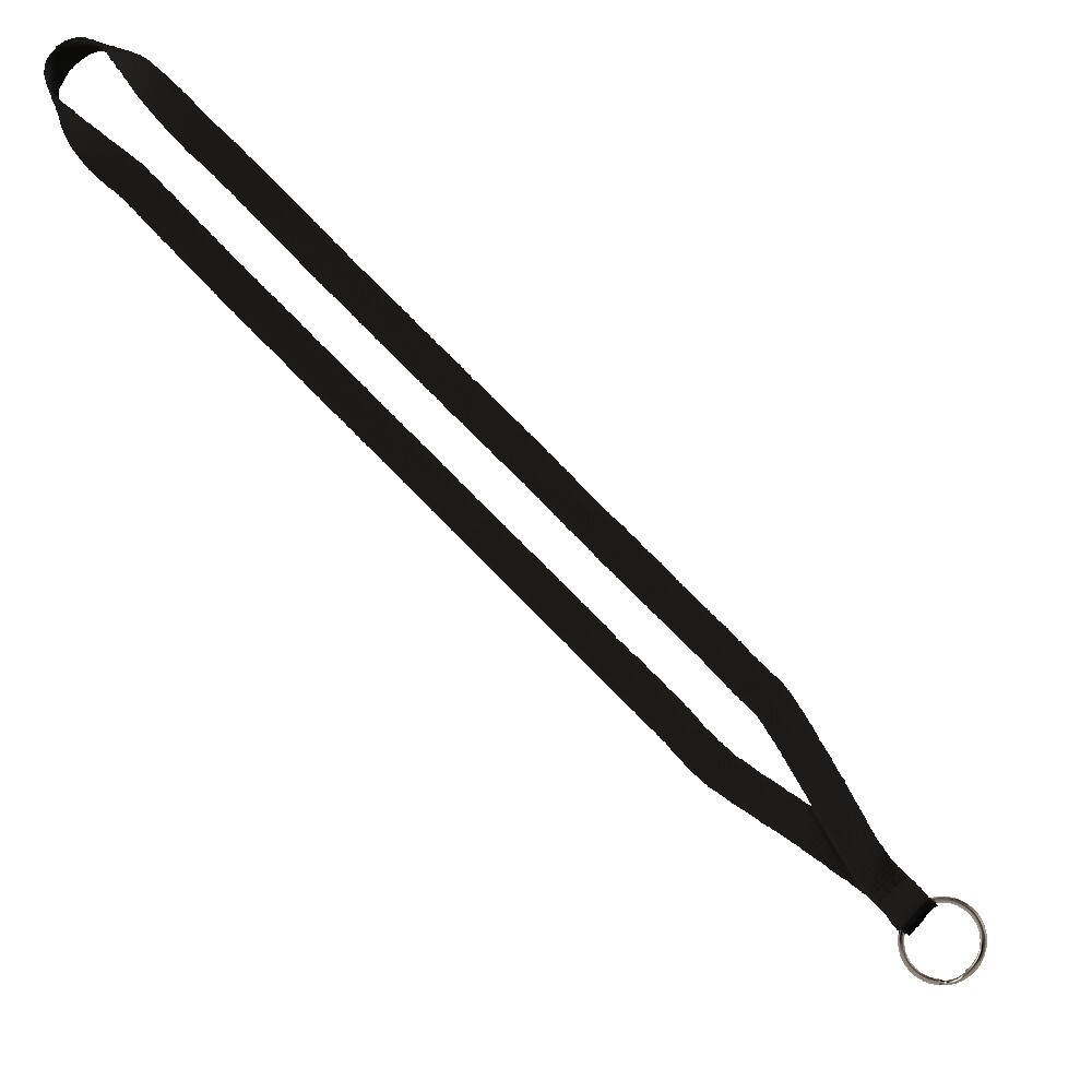 1/2" Polyester Lanyard with Sewn Metal Split-Ring 1
